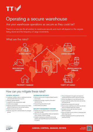 Poster - Operating a secure warehouse