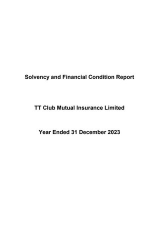 Solvency and financial condition report 2023