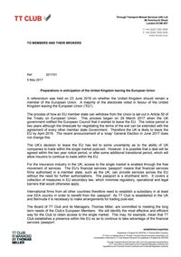 Brexit circular: 5 May 2017