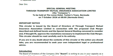 Special General Meeting Circular - September 2026
