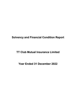 Solvency and financial condition report 2022