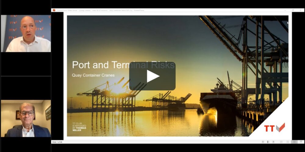 Port and terminal risks: quay container cranes