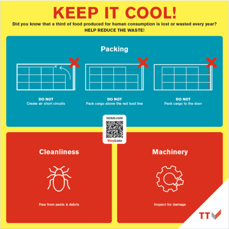 Keep it cool! Refrigeration sticker
