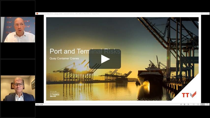 Port and terminal risks - quay container cranes